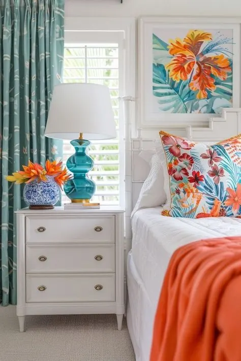 Bedroom that matches the Summer Vibe