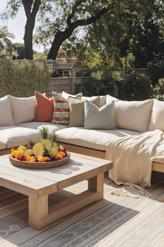 Backyard Patio Summer Lounge Area