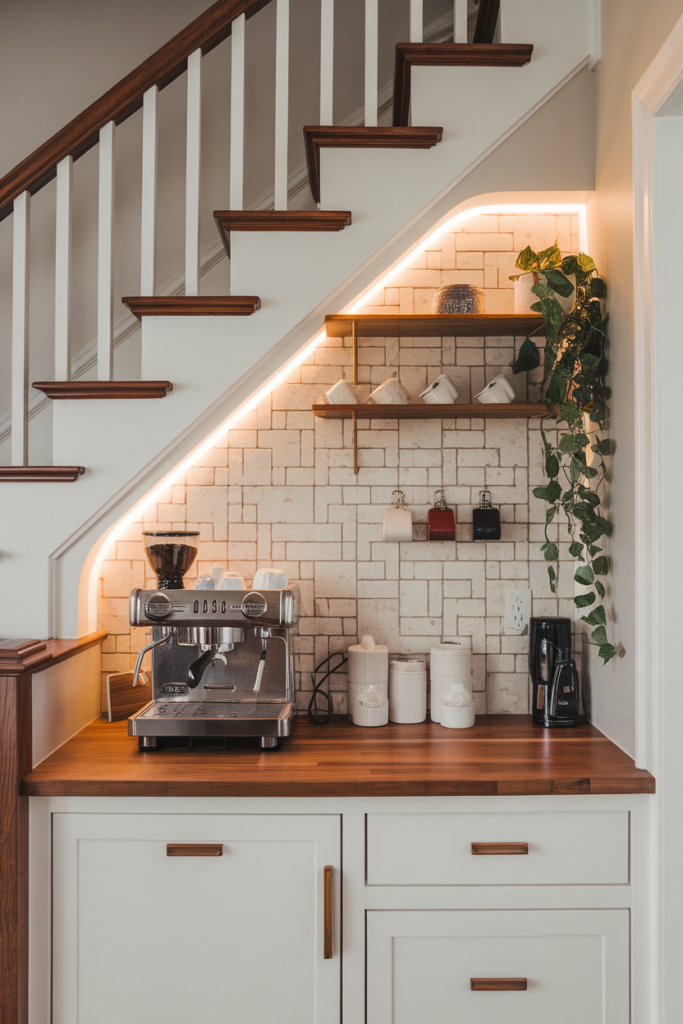 Under the Stairs Mini Coffee Station