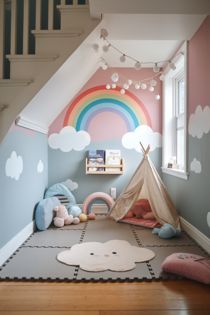 Kid's Play Area Under the Stairs 