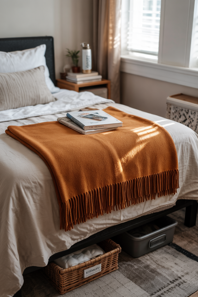 Dorm room Bed throw blanket 