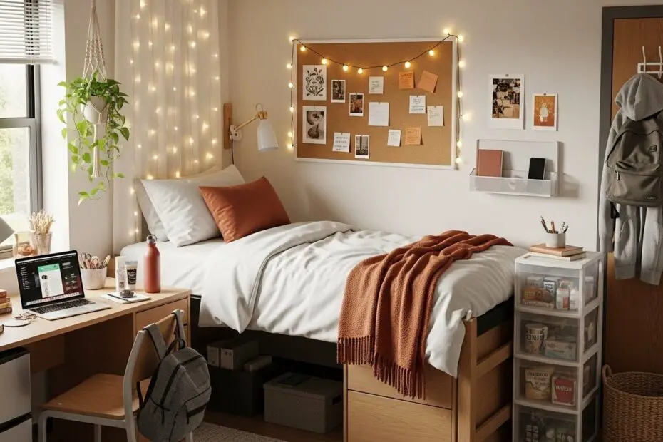 Well Organized Collage Dorm Room