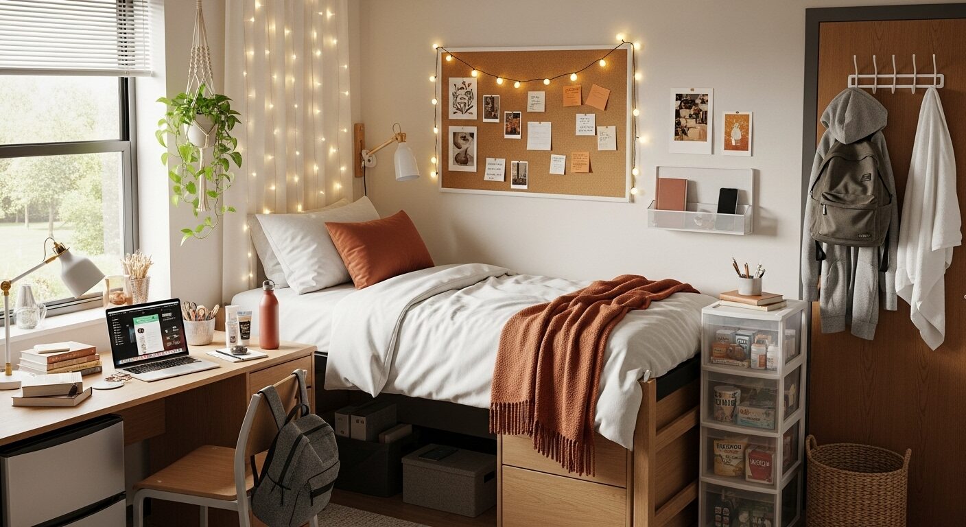 32 Must-Have Dorm Room Essentials for Comfort, Organization & Style